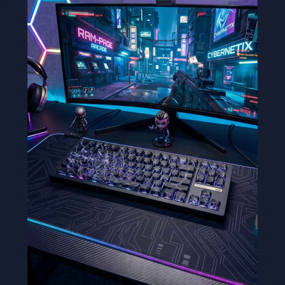 Zornher ZH870 Wireless Gaming Keyboard Three-Mode Full-Key Hot-Swappable
