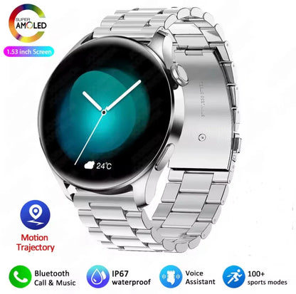 Fashion Smart Watch for Men and Women with AMOLED Screen, Bluetooth Calling, Heart Rate Monitoring, and More - ZeeTec Store