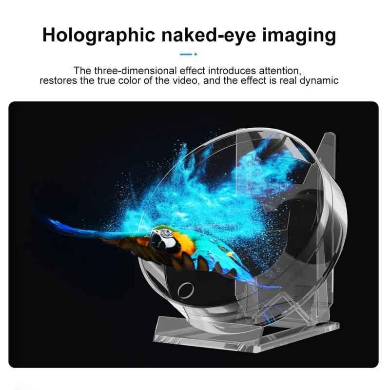 3D HOLOGRAPHIC FAN PROJECTOR, Transparent 8.8 cm Vivid 3D Holographic Display,Audio Playback & USB Powered,Upload/Create/Display 3D image or video,Wide View Angle & Brightness Adjustment,App/Remote/PC Control,Bonus Massive 3D Ready Image Video Library - ZeeTec Store