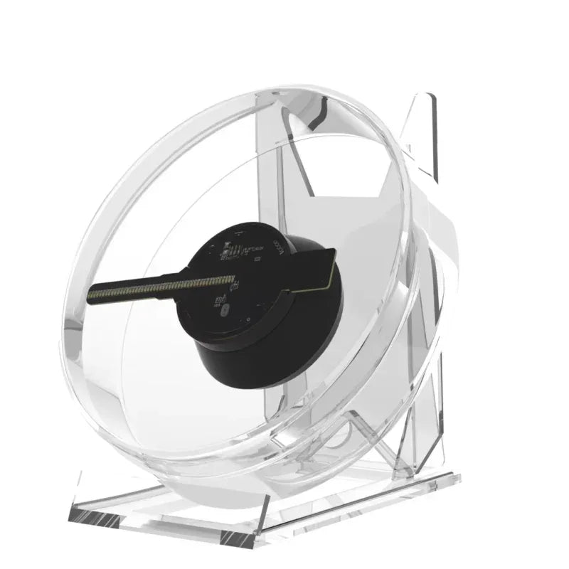 3D HOLOGRAPHIC FAN PROJECTOR, Transparent 8.8 cm Vivid 3D Holographic Display,Audio Playback & USB Powered,Upload/Create/Display 3D image or video,Wide View Angle & Brightness Adjustment,App/Remote/PC Control,Bonus Massive 3D Ready Image Video Library - ZeeTec Store
