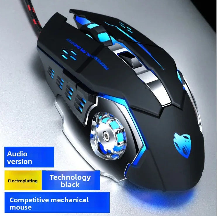 T-Wolf V6 Gaming Mouse - High Precision Wired Gaming Performance - ZeeTec Store