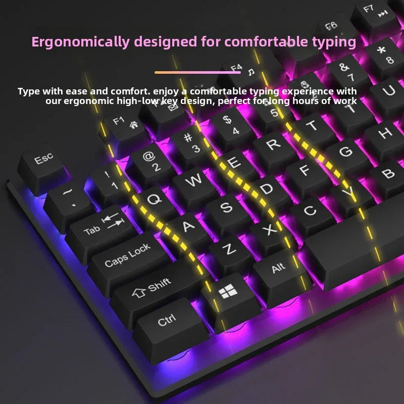 Mechanical Keyboard and Mouse Set for Enhanced Gaming Experience - ZeeTec Store