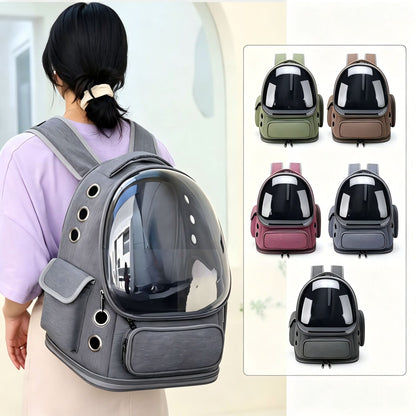 Transparent Pet Travel Backpack Breathable Comfort Lightweight