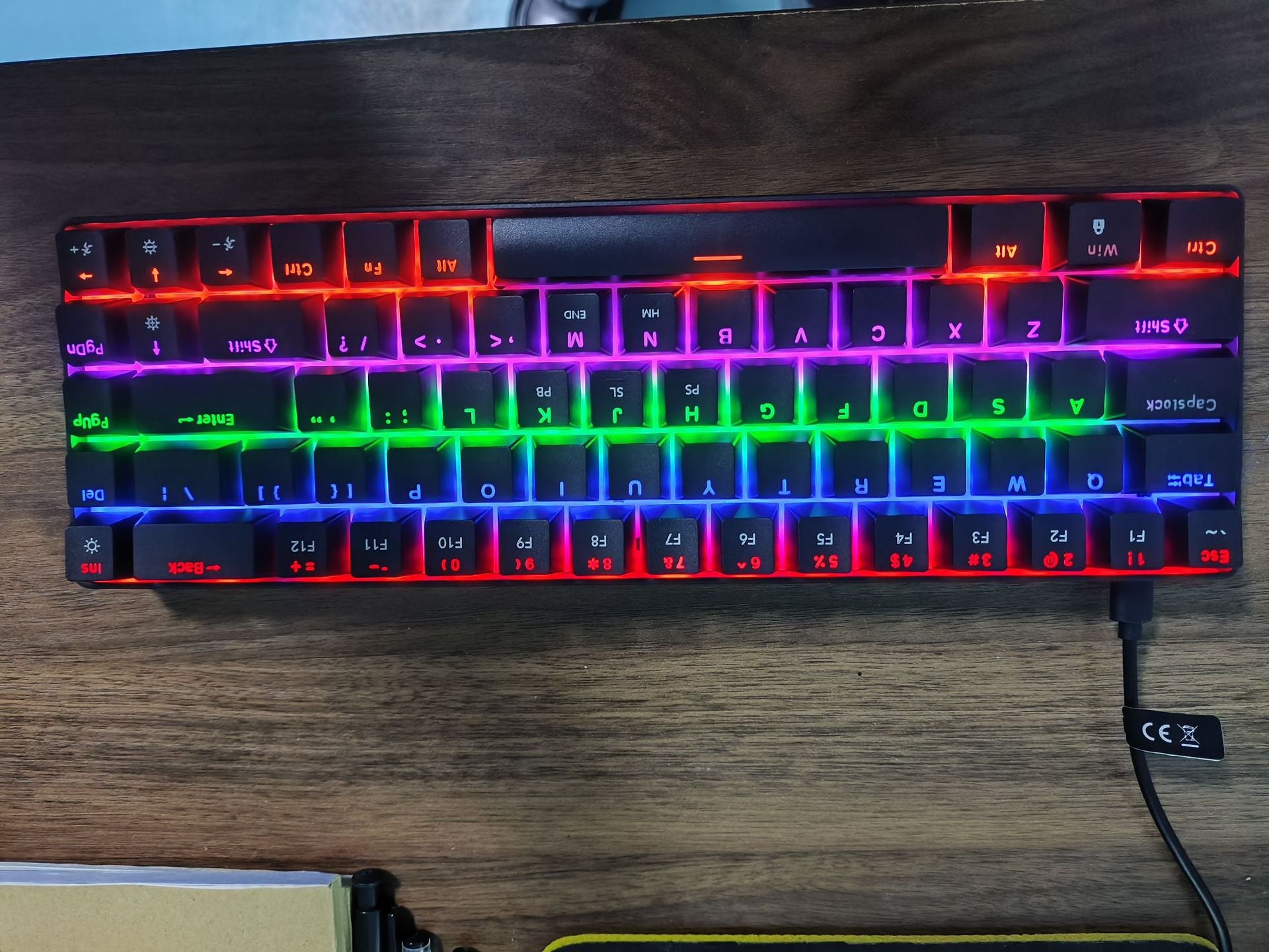 68-Key Wireless Bluetooth RGB Mechanical Keyboard with Detachable Keycaps - ZeeTec Store