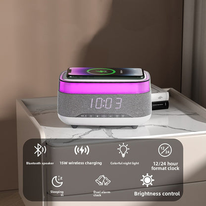 Bluetooth Speaker Charger Clock Alarm Home Audio  Private Model Wireless