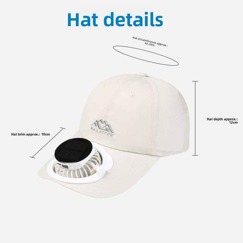 Solar Powered Digital Display Cooling Cap