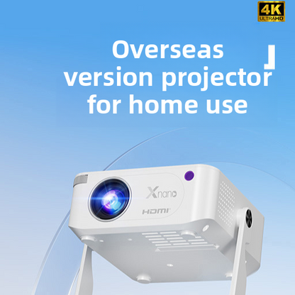 Ultra-high-definition 4K home wireless screen projection portable mini projector. Delivers exceptional image clarity