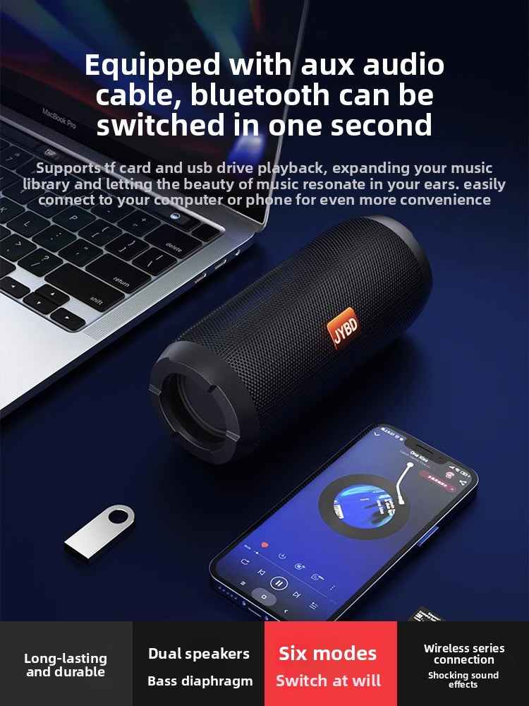 Portable Bluetooth Speaker 10W with Enhanced Bass