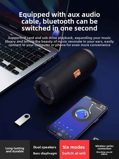 Portable Bluetooth Speaker 10W with Enhanced Bass