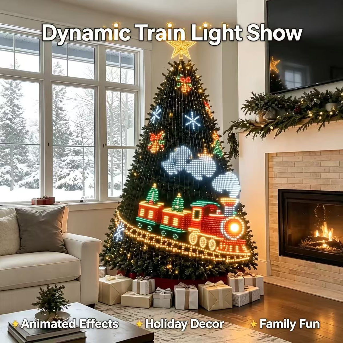 Smart RGB LED Christmas light string DIY Light Show for Christmas and Festive Season
