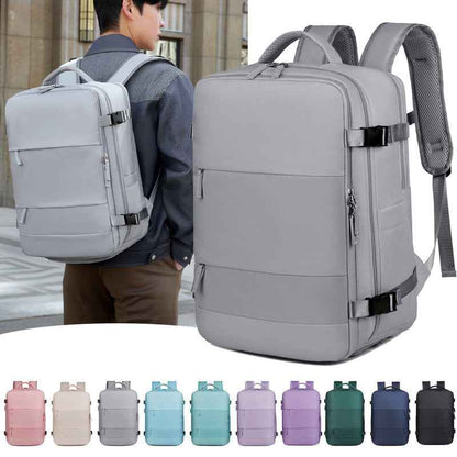 Expandable Travel Backpack with Laptop Compartment