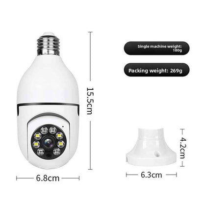 E27 WiFi Light Bulb Security Camera with Night Vision