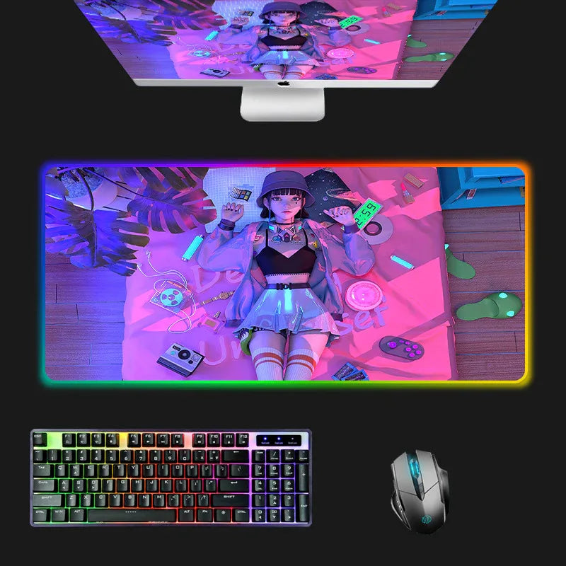 RGB Gaming Mouse Pad with LED Lighting for Enhanced Gameplay - ZeeTec Store
