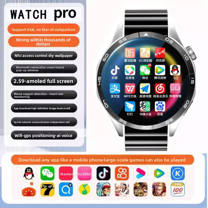 5G Smart Watch SIM card insertion Health Monitoring NFC Function