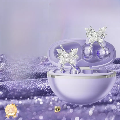 Star Ring Bluetooth Bone Conduction Earphones with Detachable Earings AI Translation