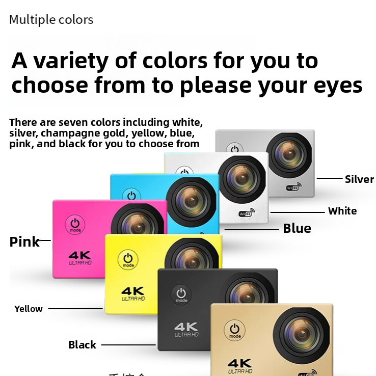 Sports Camera 4K Waterproof 30 Meters