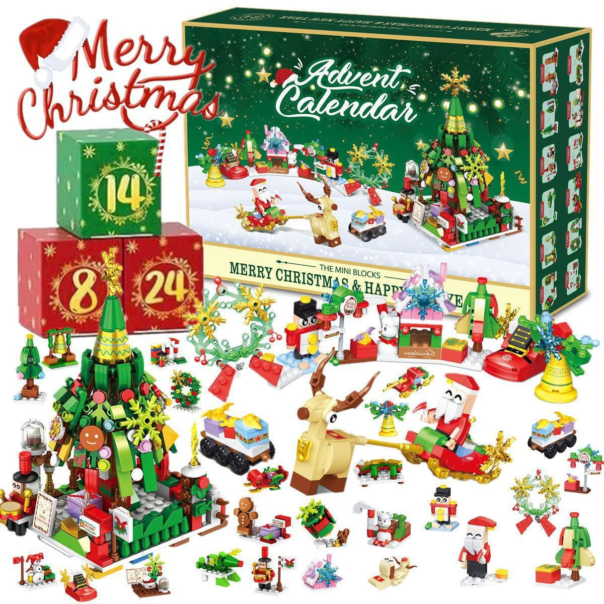 Christmas DIY Building Blocks Set Festive Gifts