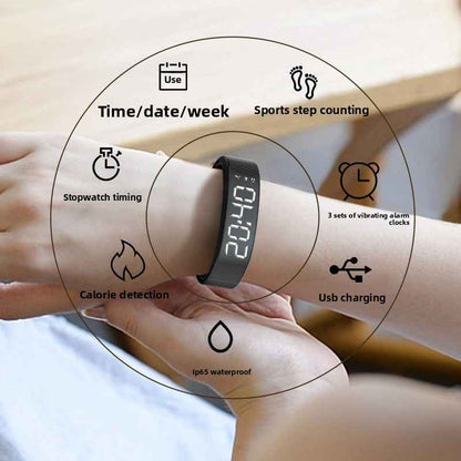 T5C Smart Bracelet with Color Screen Music Step Counter