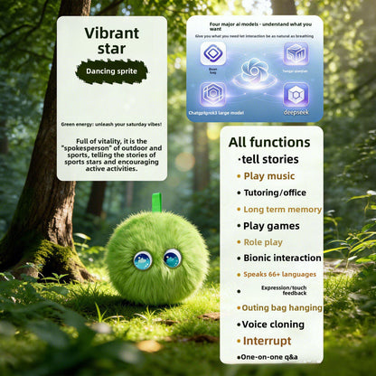 AI Interactive Plush Learning Companion AI Interaction Conversation