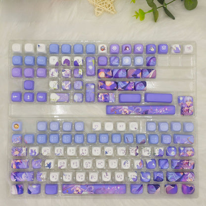 Side-Engraved Translucent PBT Mechanical Keyboard Keycaps