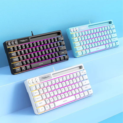 Mechanical Keyboard Wired 61-Key for Ultimate Typing Experience