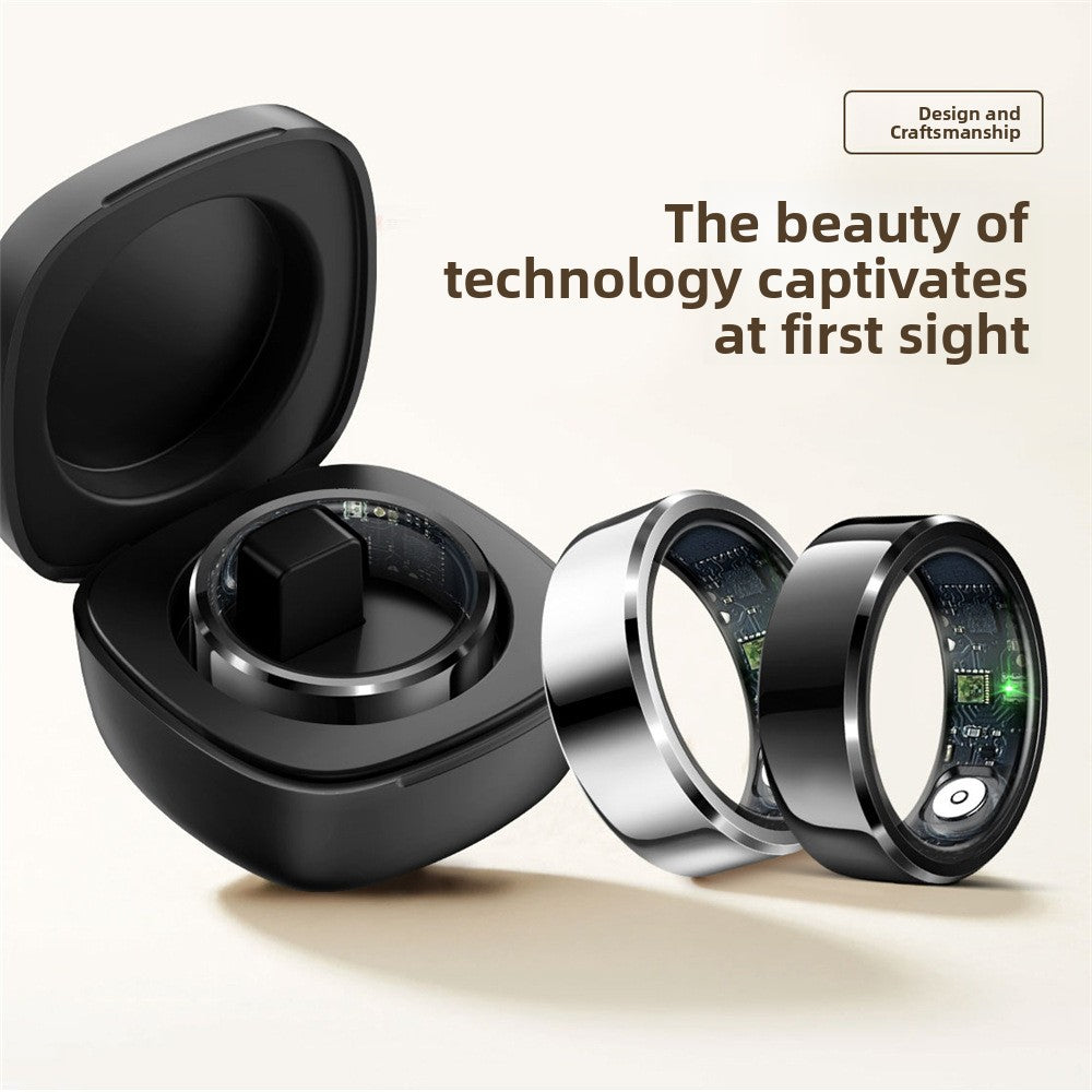 R6 smart ring with charging bin waterproof blood pressure