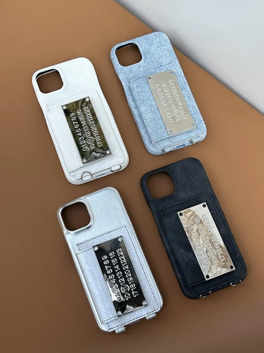 Minimalist Leather Phone Case with Card Holder for Stylish Protection - ZeeTec Store