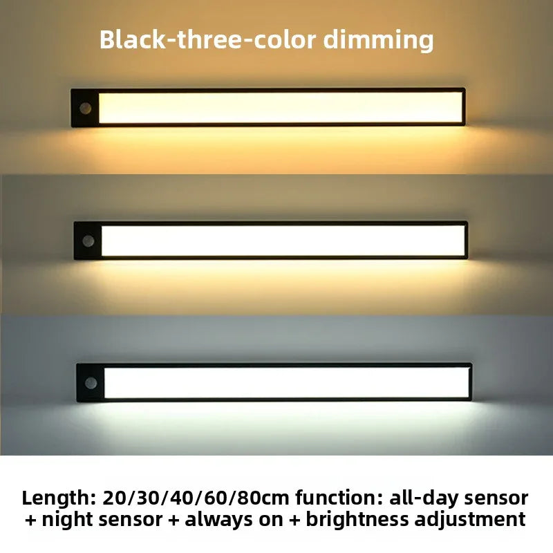 Ultra-thin Body Induction Light Bar - Rechargeable with Remote Control and Self-Adhesive Features - ZeeTec Store
