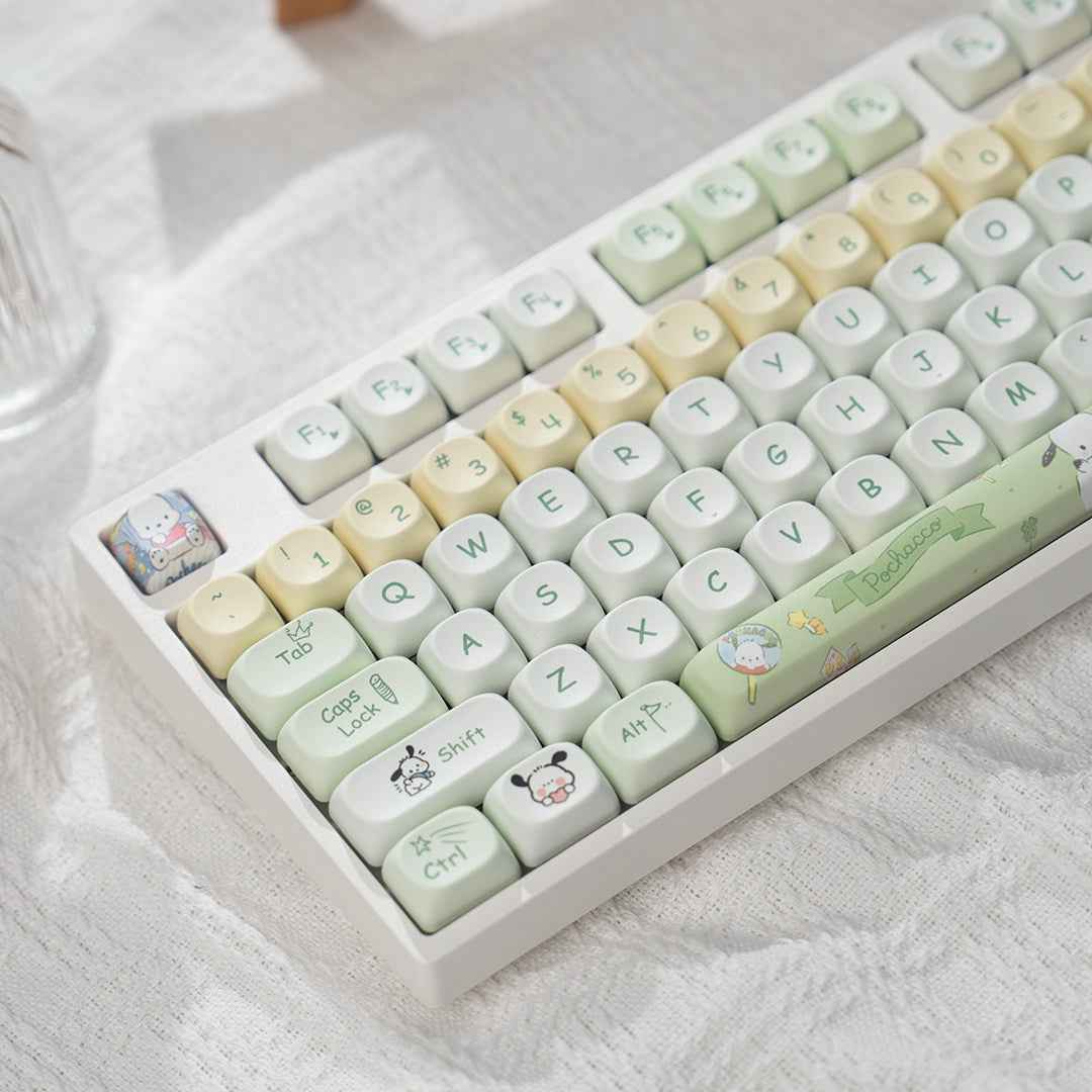 H108 Mechanical Keyboard Wired Wireless Bluetooth Full-Key Anti-Ghosting for Girls Office Gaming Cute Rgb Lighting Silent