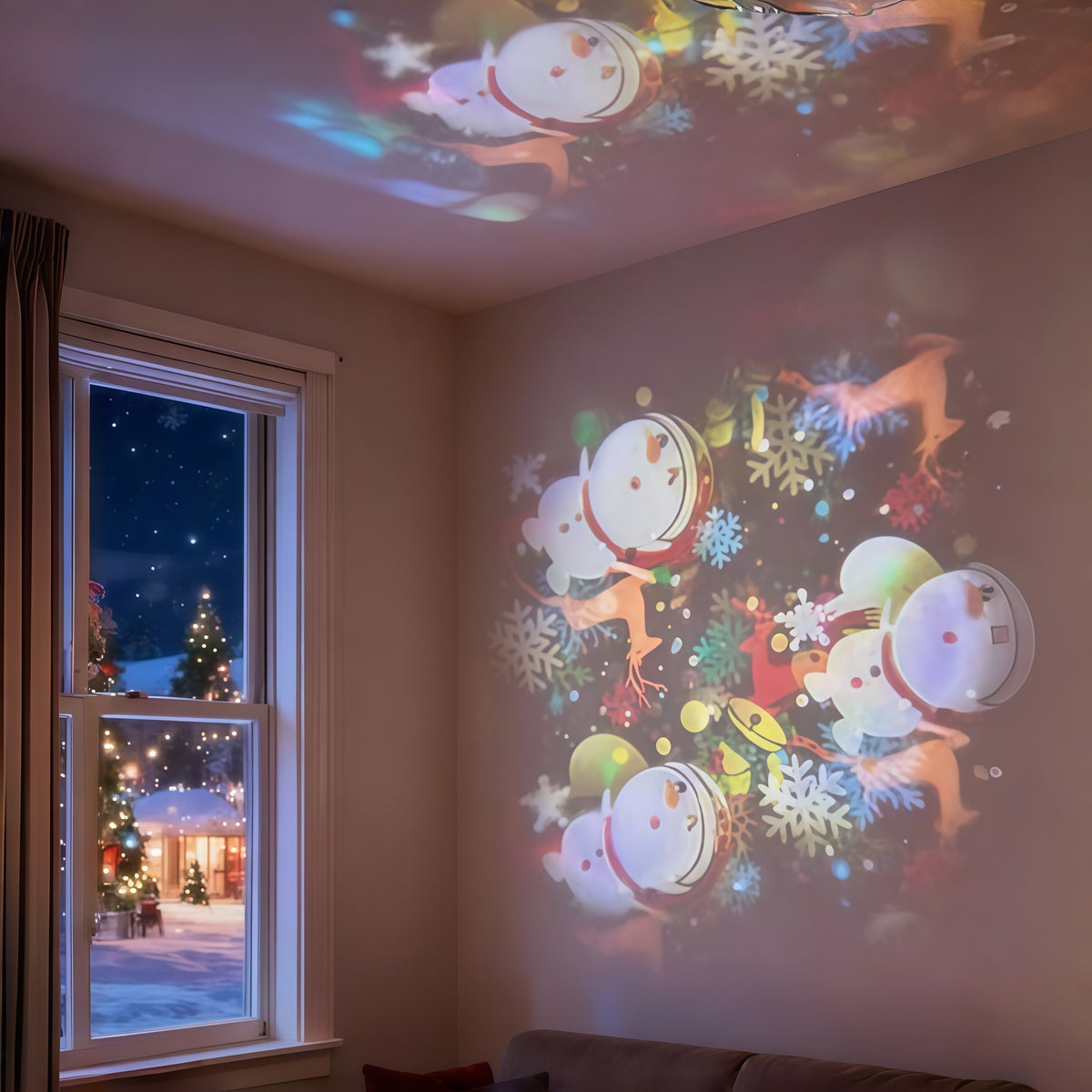 Dynamic Rotating Projector Light Festive Multiple Theme Options