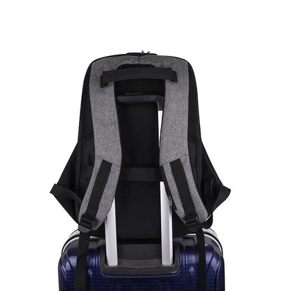 USB charger backpack with safety night Reflective strips