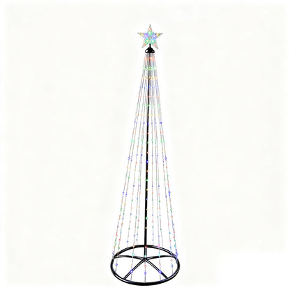 Iron Tapered Rotating Branch LED Christmas Tree Light with RGB