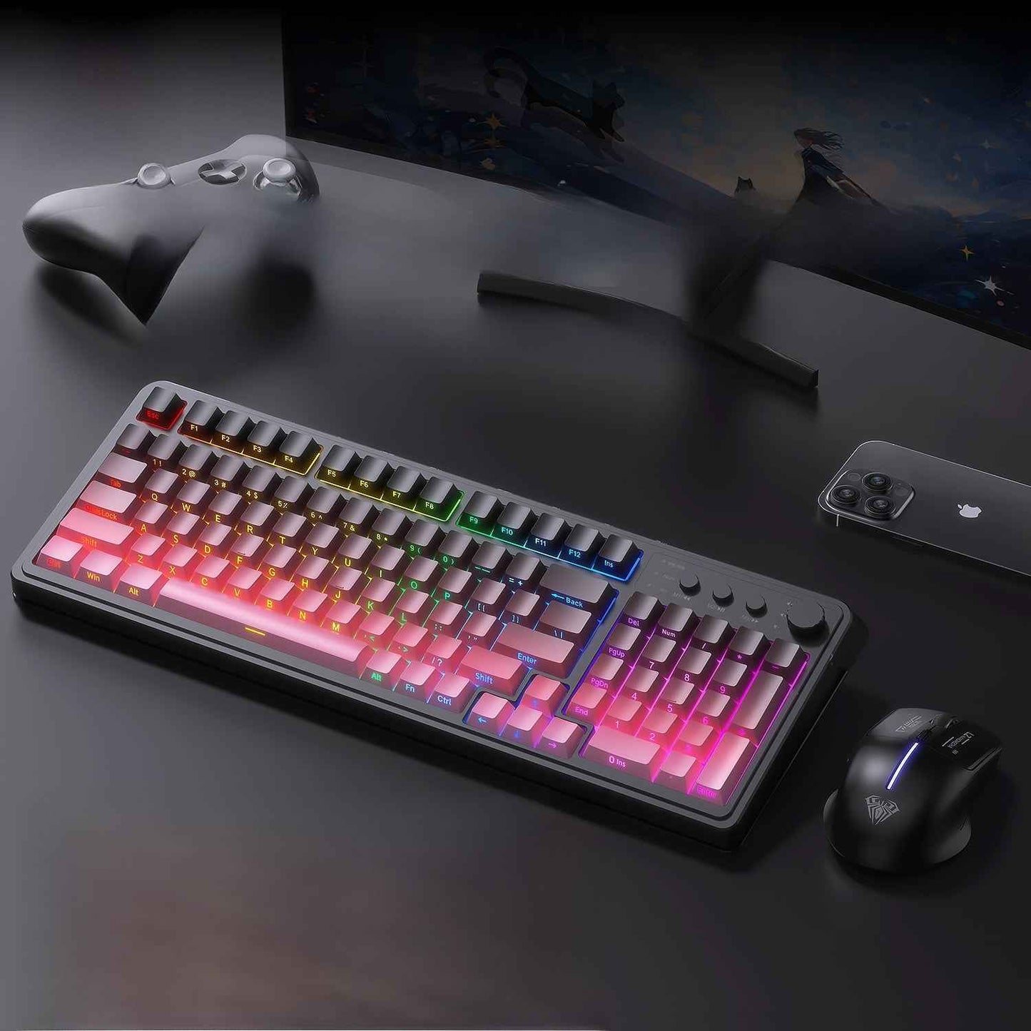 Wolf Spider S99 Keyboard for Ultimate Gaming Experience - Wireless Mechanical Feel