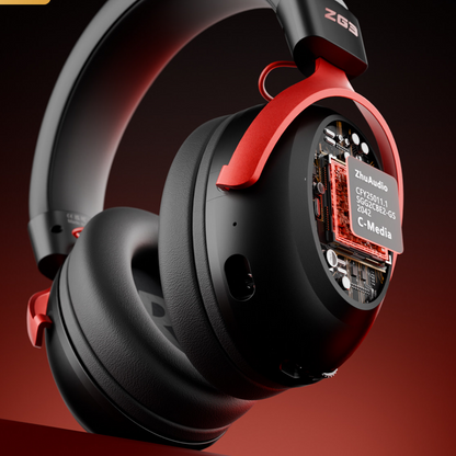 Zg3 E-Sports Gaming Headset Microphone Wireless Wired leather ear cushions