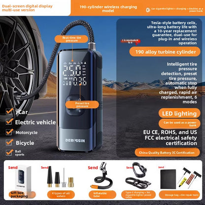 Portable Wireless Car Tire Inflator with Digital Display
