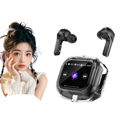 Transparent LCD Bluetooth Headset with Noise Cancellation