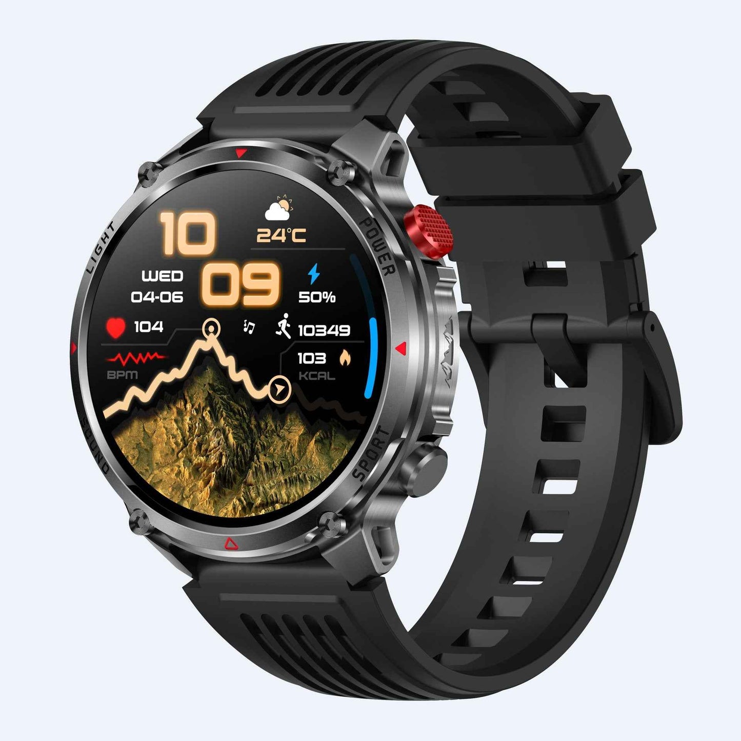 Smart Sports Watch with Heart Rate Monitoring and Bluetooth Call
