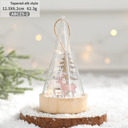 Glass Christmas Ornament Night Light