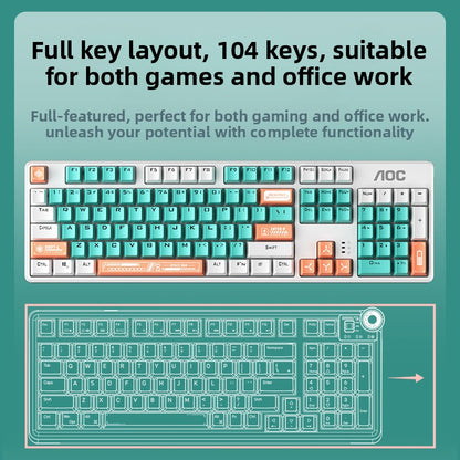 AOC GK410Pro Mechanical Keyboard and Mouse Combo Gaming Switch
