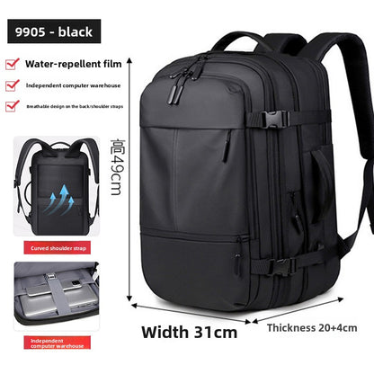 Men's Business Commuter Backpack Expandable Laptop Bag