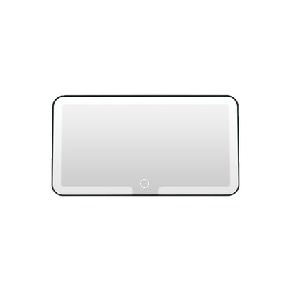 LED Illuminated Car Visor Makeup Mirror with Shatterproof Design
