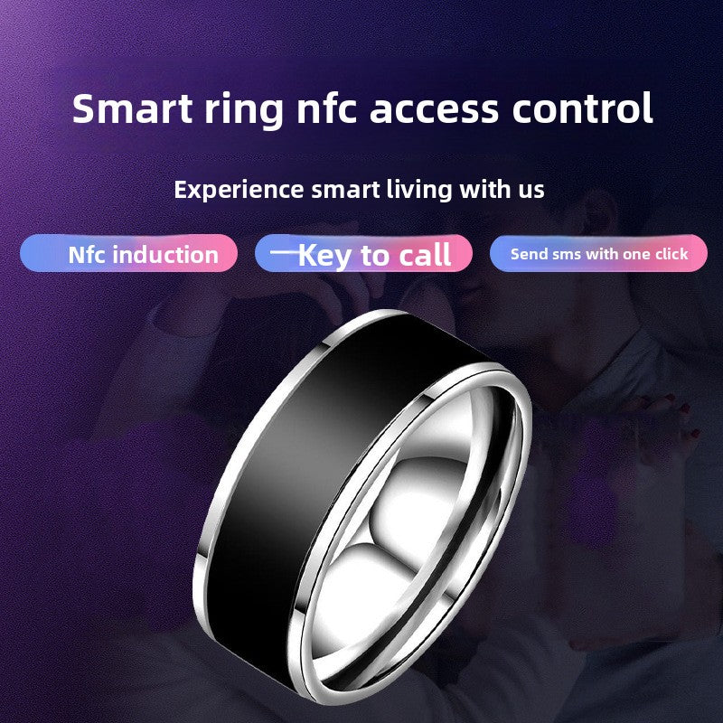 NFC Smart Ring Solar Charging Lightweight