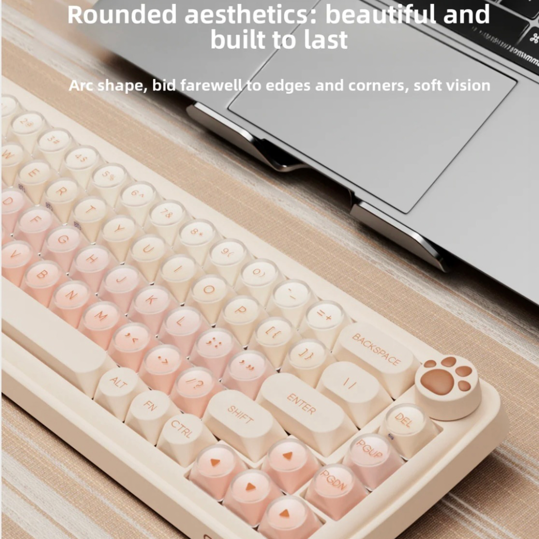 CUTIEQ Z82 Portable Wireless Mechanical Keyboard Aesthetic Appeal Silent
