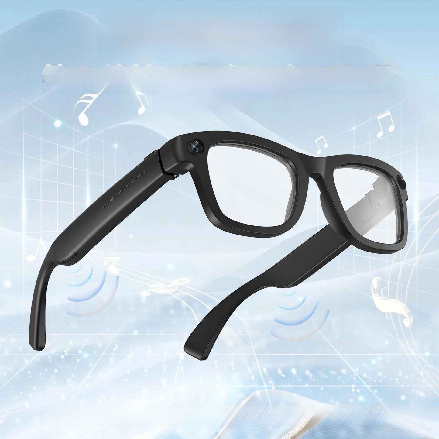 Smart Glasses 8MP Camera AI Assistant Translation Calling
