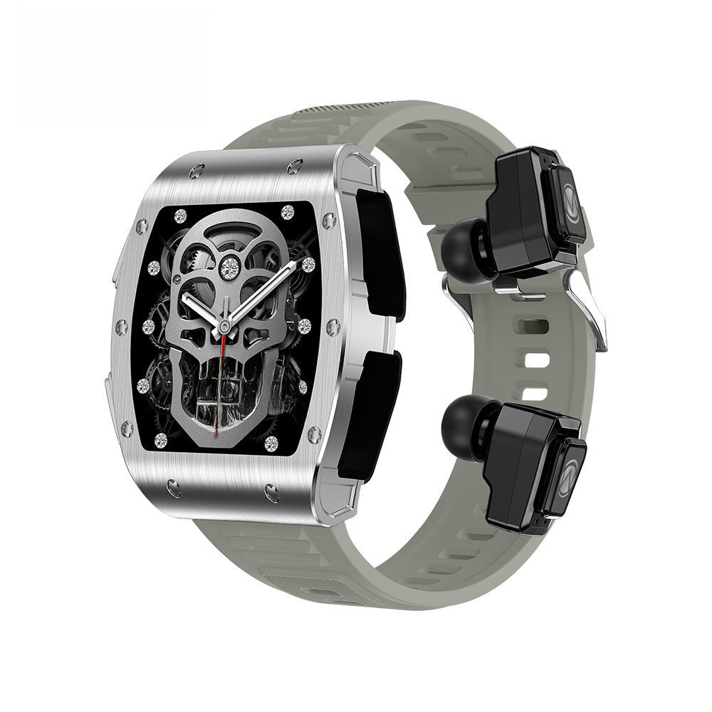 Bluetooth Smart Watch Built-in Earbuds with Health Monitoring