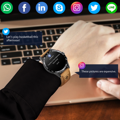 Lige Sleek Multifunctional Bluetooth Smart Watch