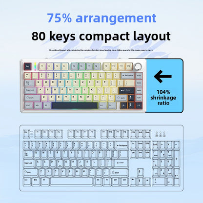 Wireless Mechanical Keyboard and Mouse Set