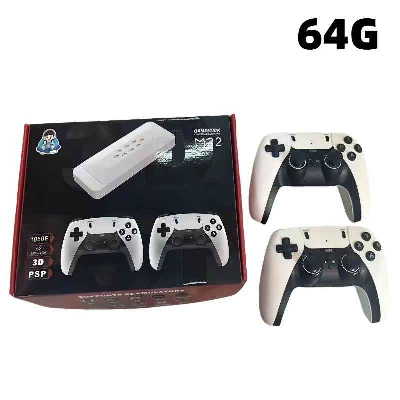 Wireless Retro Game Console with Dual Controllers Support PS1 and PS3