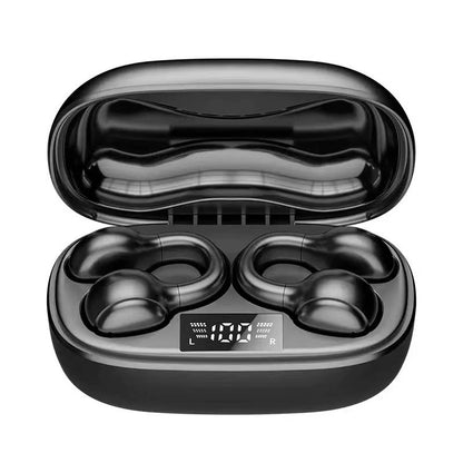 Clip-On Bluetooth Headphones Bone Conduction Advanced Sound