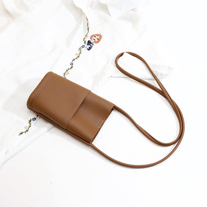 Women Soft Leather Crossbody Phone Bag